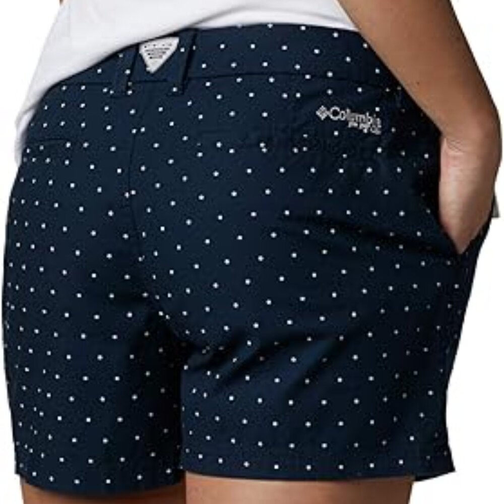 Columbia Navy Blue Polka Dot Cargo Shorts